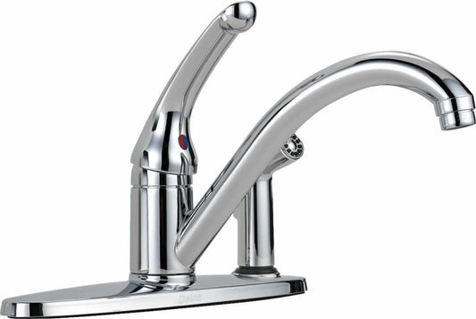 Delta Single Handle Kitchen Faucet with Spray - 336-TP-DST