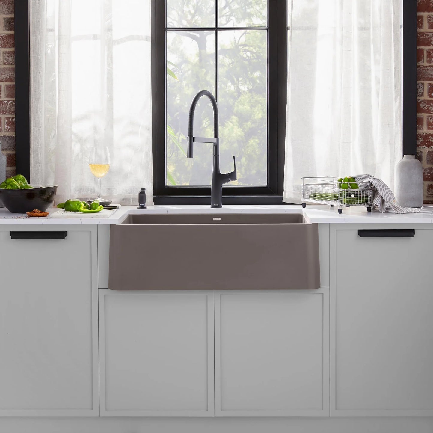 Blanco Ikon 30 Undermount Apron Front Silgranit Kitchen Sink