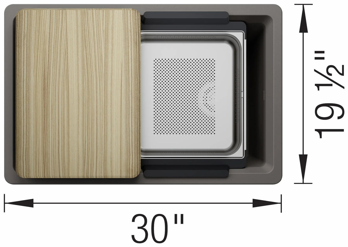 Blanco Inteos 30 Single Bowl Undermount Silgranit Kitchen Sink