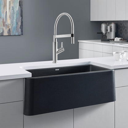 Blanco Ikon 33 Single Bowl Undermount Apron Front Silgranit Kitchen Sink