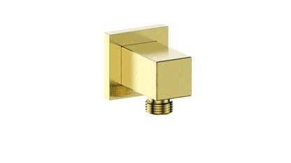Vogt Square Brass Elbow Connector EC.01.01 in Brushed Gold