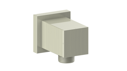Vogt Square Brass Elbow Connector EC.01.01 in Brushed Nickel
