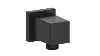 Vogt Square Brass Elbow Connector EC.01.01 in Matte Black