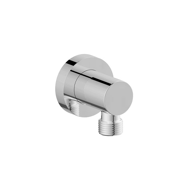 Vogt Round Brass Elbow Connector EC.02.01 in Polished Chrome