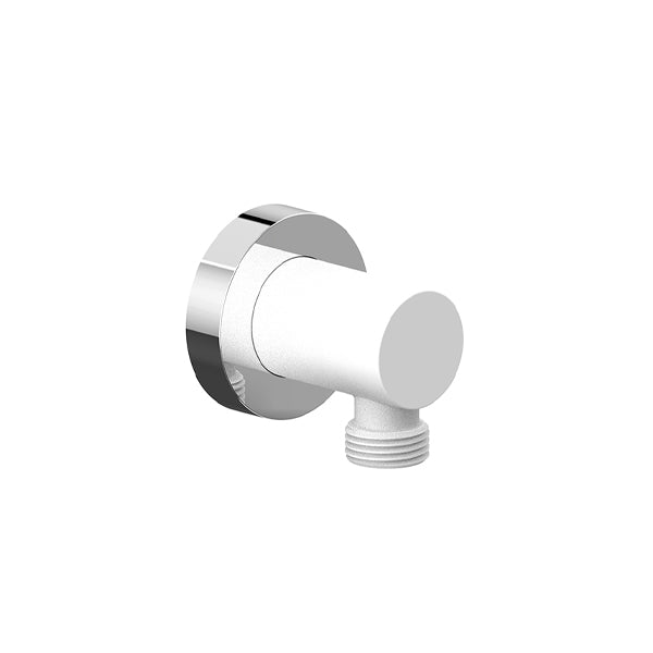 Vogt Round Brass Elbow Connector EC.02.01 in Chrome Glossy White