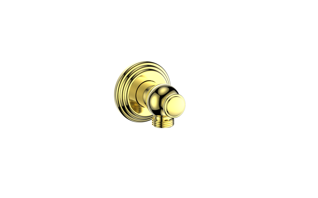 Vogt Carinthia Round Brass Elbow Connector in Brushed Gold – EC.10.01.BG