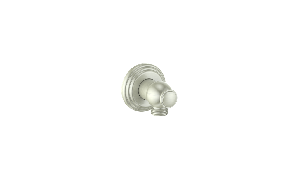 Vogt Carinthia Round Brass Elbow Connector in Brushed Nickel – EC.10.01.BN