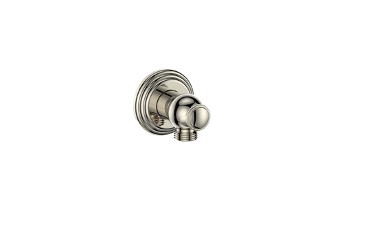 Vogt Carinthia Round Brass Elbow Connector in Polished Nickel – EC.10.01.PN