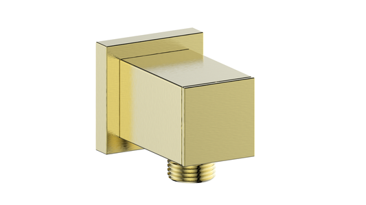 Vogt Adjustable Square Elbow Connector EC.41.01 in Brushed Gold