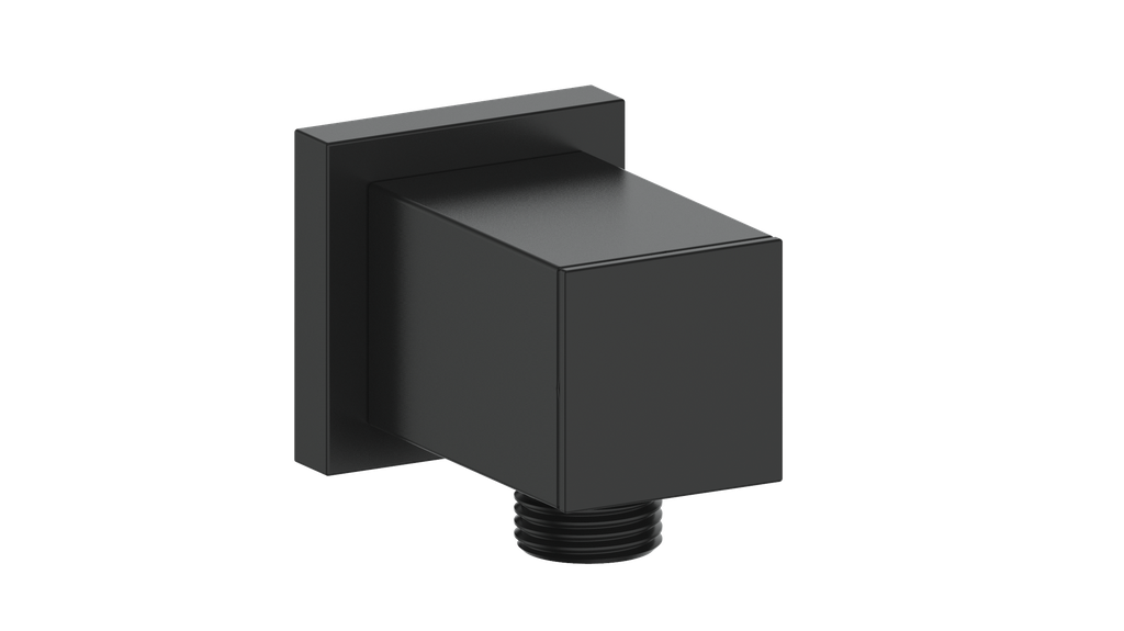 Vogt Adjustable Square Elbow Connector EC.41.01 in Matte Black