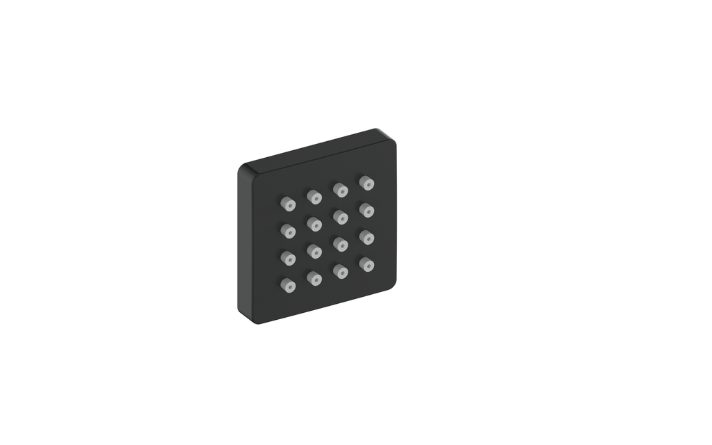 Vogt Square Exposed Body Jet in Matte Black - EJ.01.01.MB