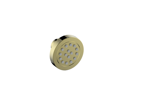 Vogt Round Exposed Body Jet in Brushed Gold - EJ.02.01.BG