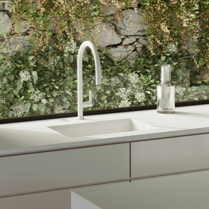 Baril Arte 16.5" High Single-Hole Kitchen Faucet With 2-Function Pull-Down Spray - CUI-9340-02L