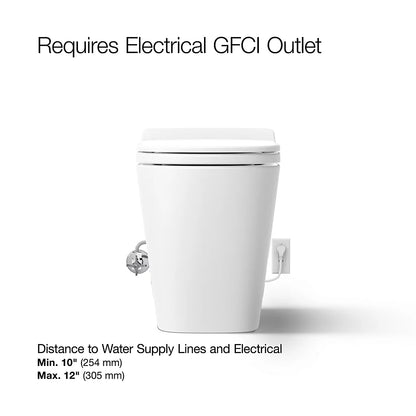 Kohler Leap One-Piece Elongated Smart Toilet, Dual-Flush 1.28/1.0 GPF