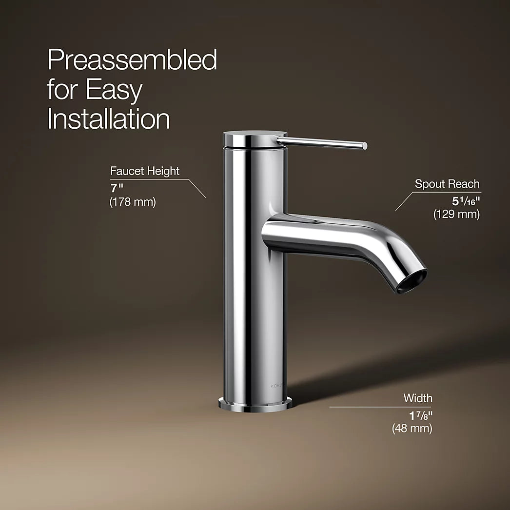 Kohler Components Single-Handle Bathroom Sink Faucet, 1.2 GPM
