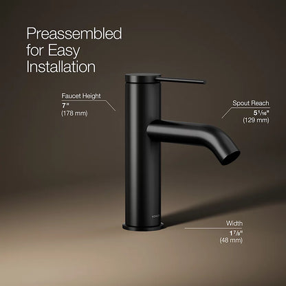 Kohler Components Single-Handle Bathroom Sink Faucet, 1.2 GPM