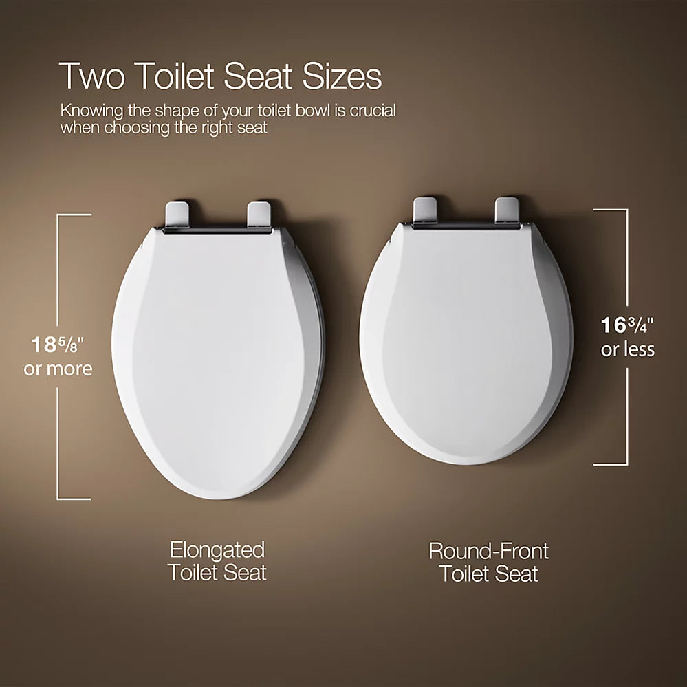 Kohler Impro ReadyLatch Quiet-Close Elongated Toilet Seat - K-26801-0