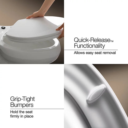 Kohler Impro ReadyLatch Quiet-Close Elongated Toilet Seat - K-26801-0