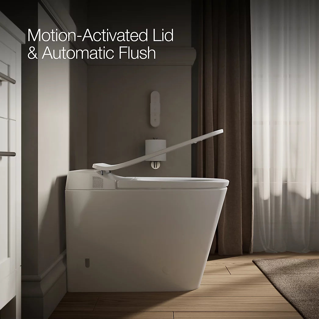 Kohler Leap One-Piece Elongated Smart Toilet, Dual-Flush 1.28/1.0 GPF