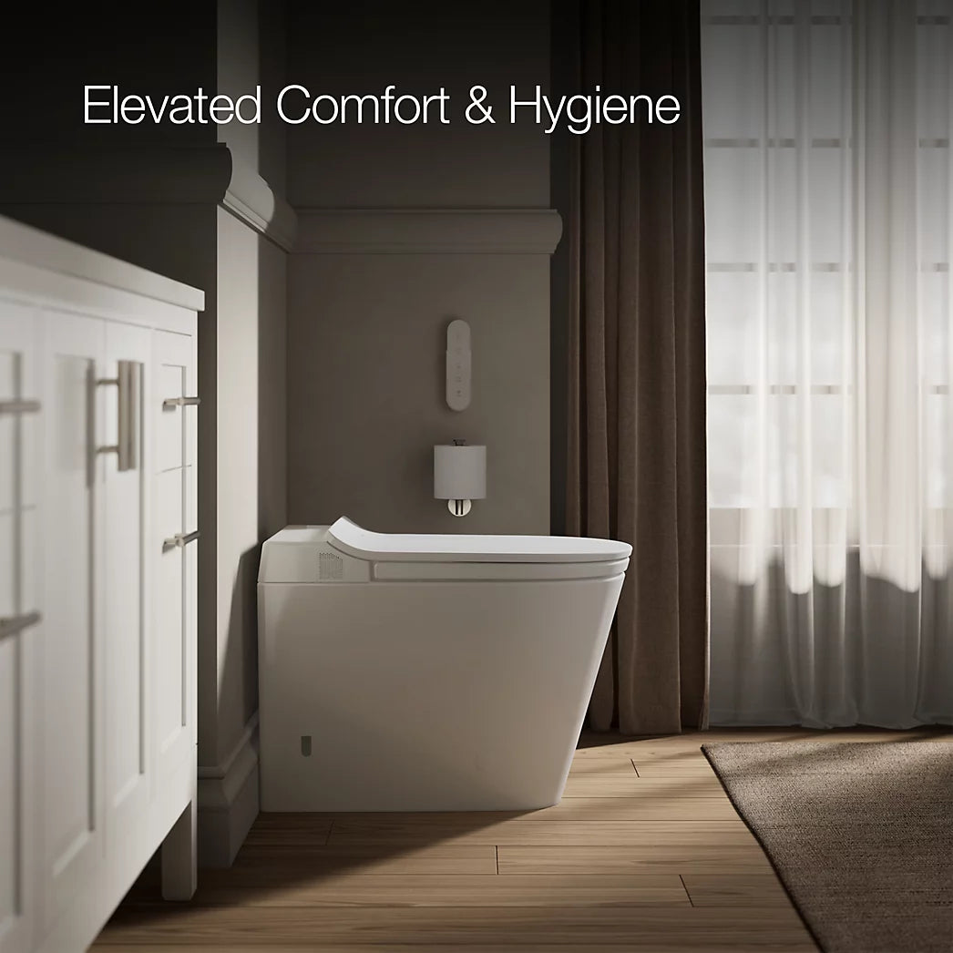 Kohler Leap One-Piece Elongated Smart Toilet, Dual-Flush 1.28/1.0 GPF