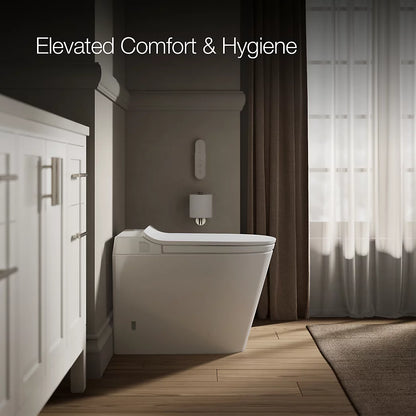 Kohler Leap One-Piece Elongated Smart Toilet, Dual-Flush 1.28/1.0 GPF