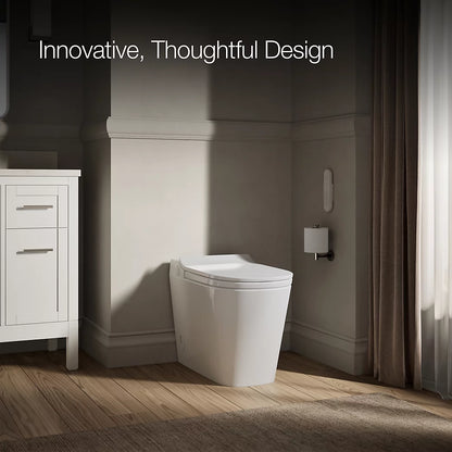 Kohler Leap One-Piece Elongated Smart Toilet, Dual-Flush 1.28/1.0 GPF