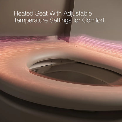 Kohler Leap One-Piece Elongated Smart Toilet, Dual-Flush 1.28/1.0 GPF
