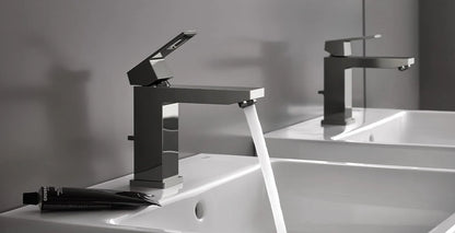 Grohe Eurocube Single Hole Single-Handle M-Size Bathroom Faucet, 1.2 GPM