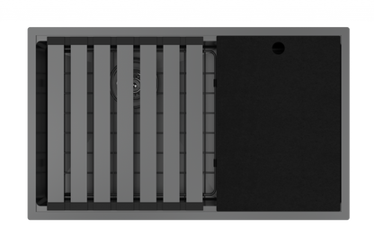 Zomodo Integrato 2.0 Black Pearl 31" 60/40 Dual Mount Workstation Kitchen Sink