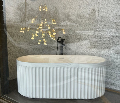 Kodaen Doric Oval One-Piece Free-Standing Bathtub