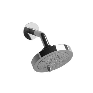 Pomme de douche Riobel 2,0 GPM, 6 fonctions, 6 po avec bras - 366