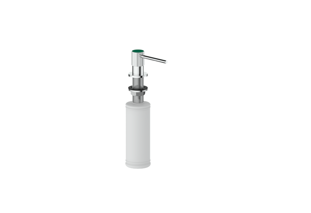 Polished Chrome / Emerald Green