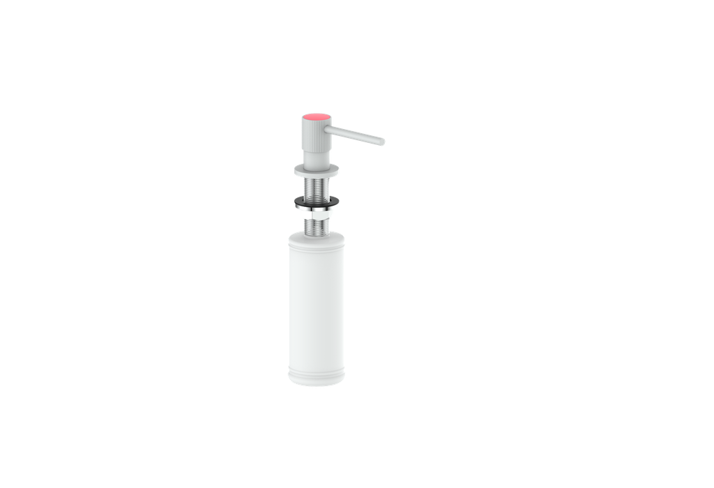 Matte White / Fresh Raspberry