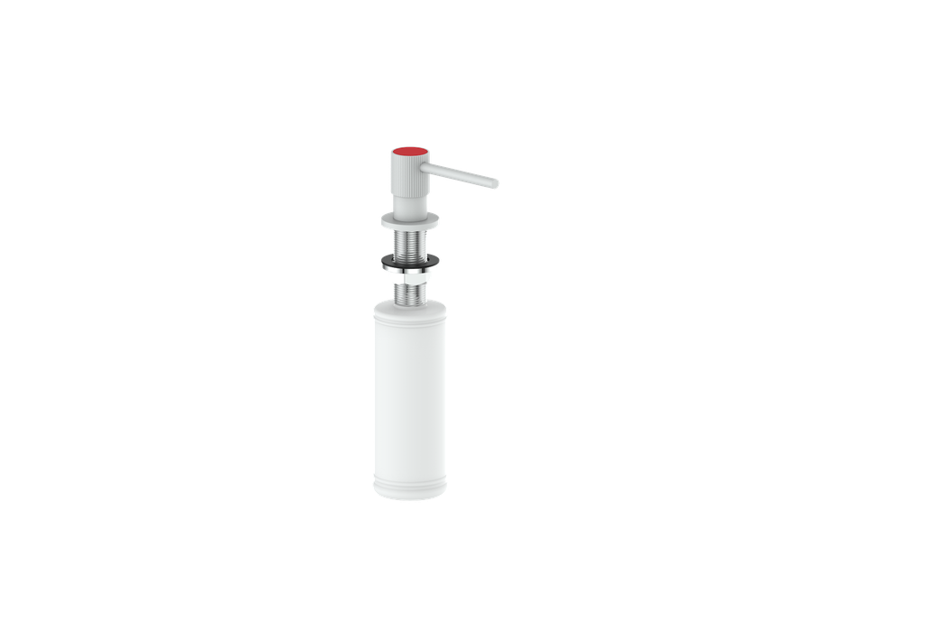 Matte White / Tango Red