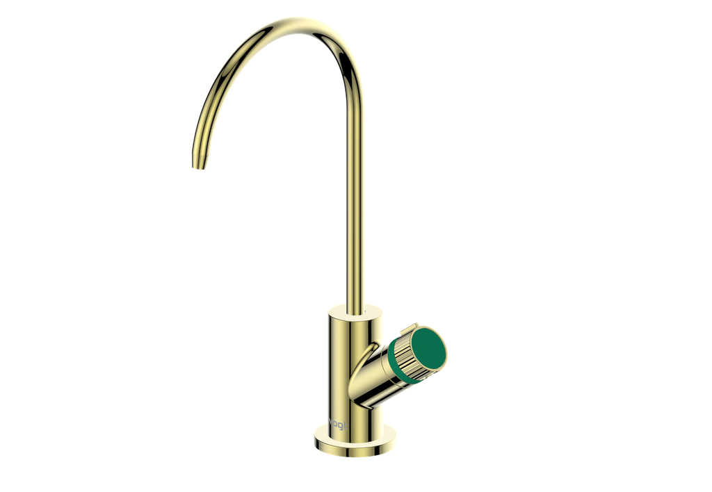Brushed Gold / Emerald Green