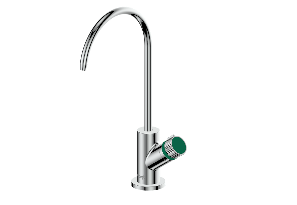 Polished Chrome / Emerald Green
