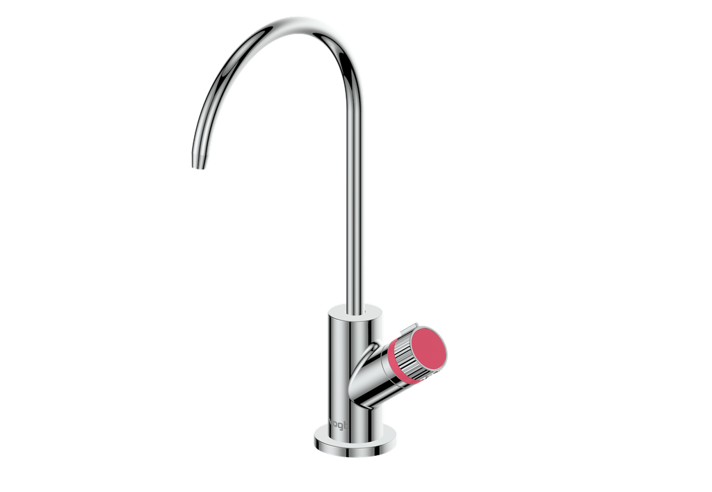 Polished Chrome / Fresh Raspberry