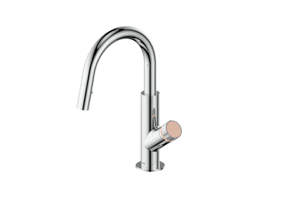 Polished Chrome / Blush Pink