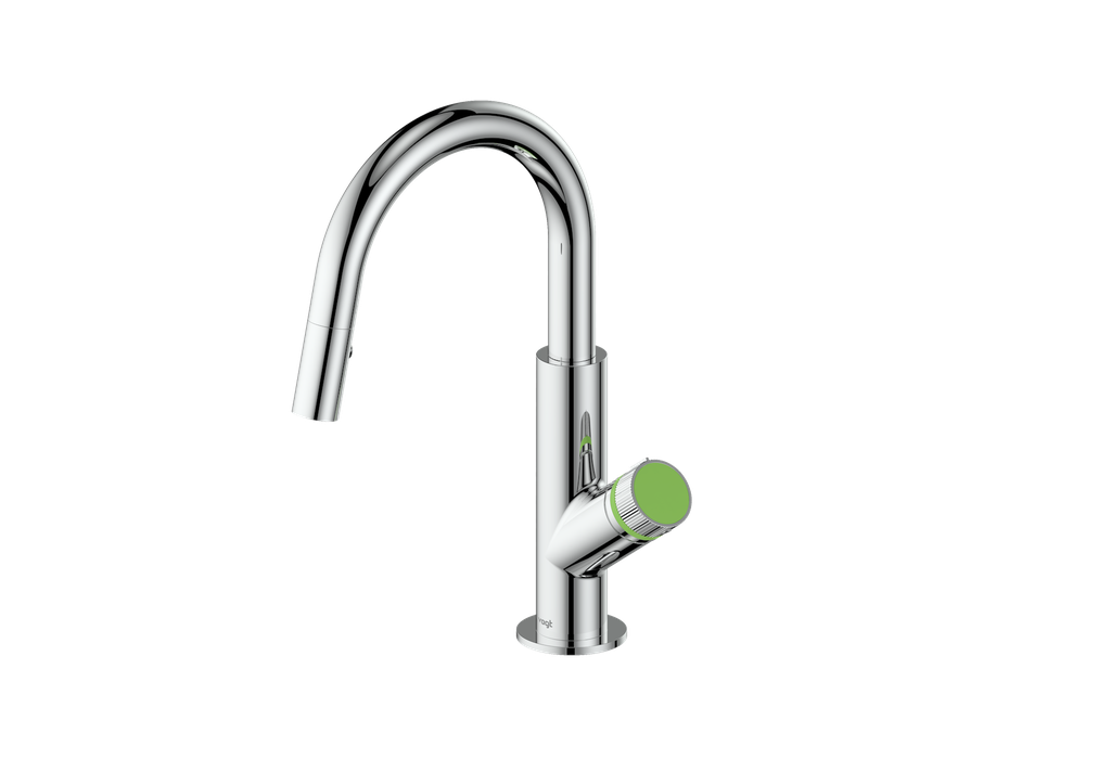 Polished Chrome / Lime Green