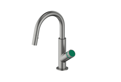 Gunmetal / Emerald Green