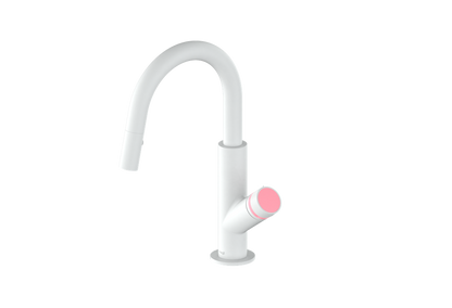 Matte White / Rose Pink
