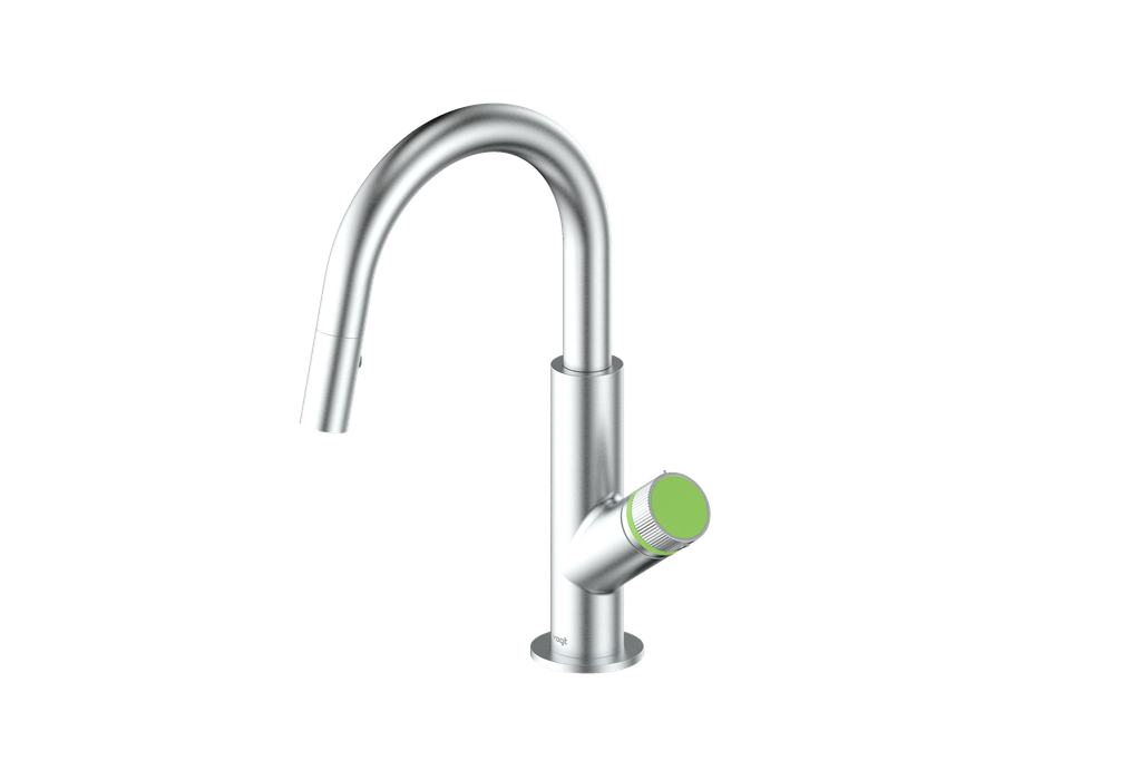 Stainless Steel / Lime Green