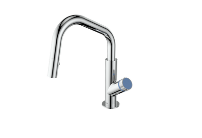 Polished Chrome / Azure Blue