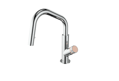 Polished Chrome / Blush Pink