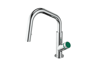 Polished Chrome / Emerald Green