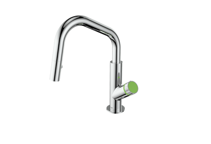 Polished Chrome / Lime Green
