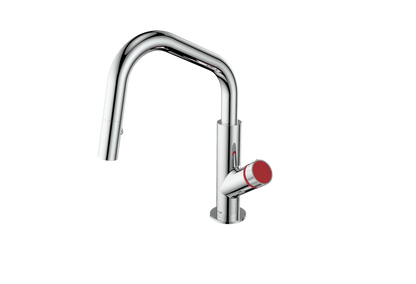 Polished Chrome / Tango Red