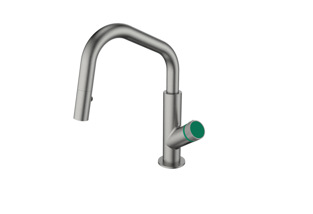 Gunmetal / Emerald Green