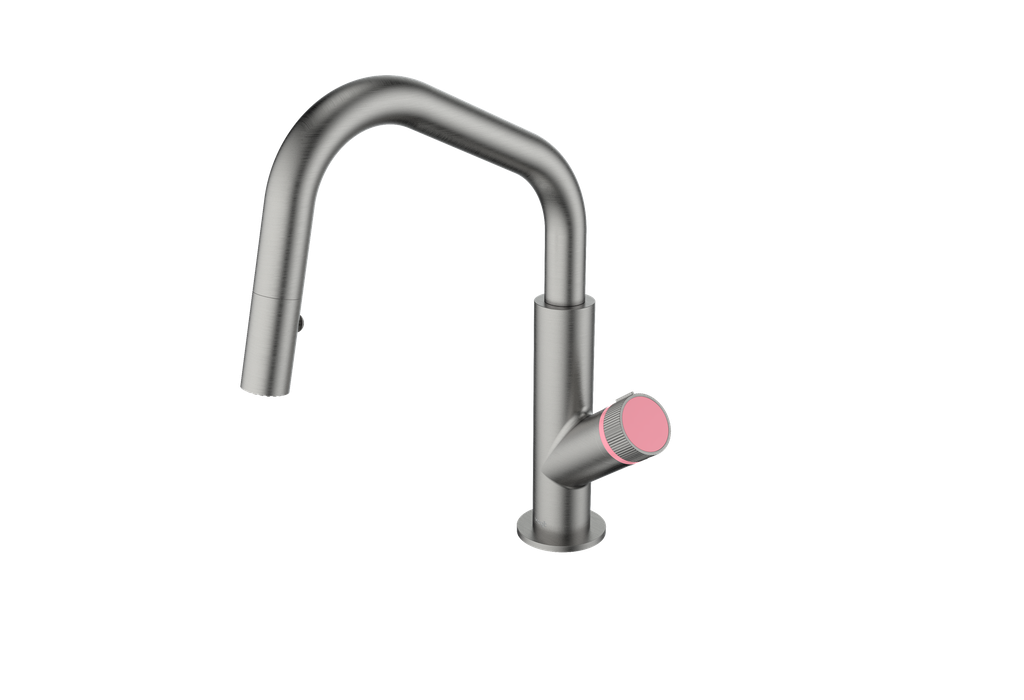 Gunmetal / Rose Pink