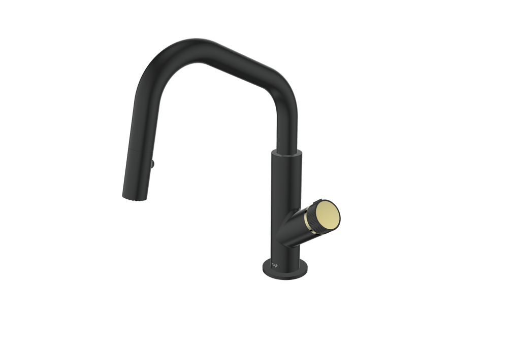 Matte Black / Brushed Gold